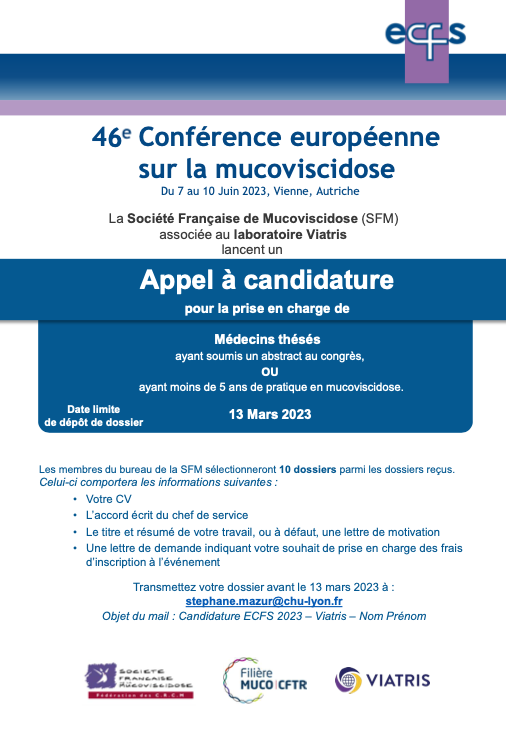 Appel candidature ECFS 2023